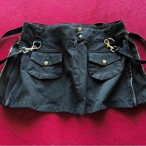 Rare vintage lip service denim skirt
